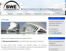 Tablet Screenshot of bwe-gmbh.de